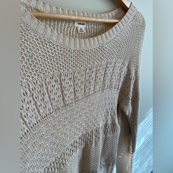 Garage Light Beige Knit Sweater - Picture 3 of 4